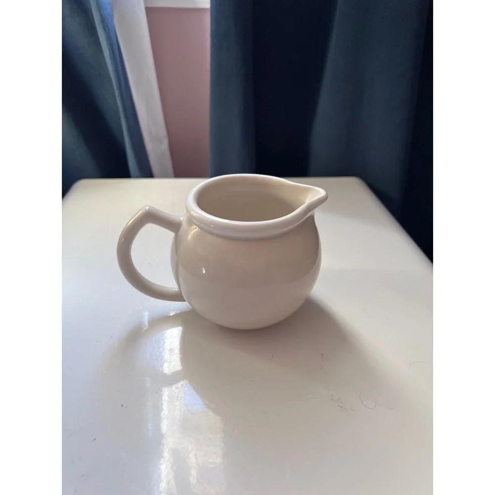 Vintage Epoch Cream Ceramic‎ Teapot Sugar Bowl and Creamer Set Korea Stoneware